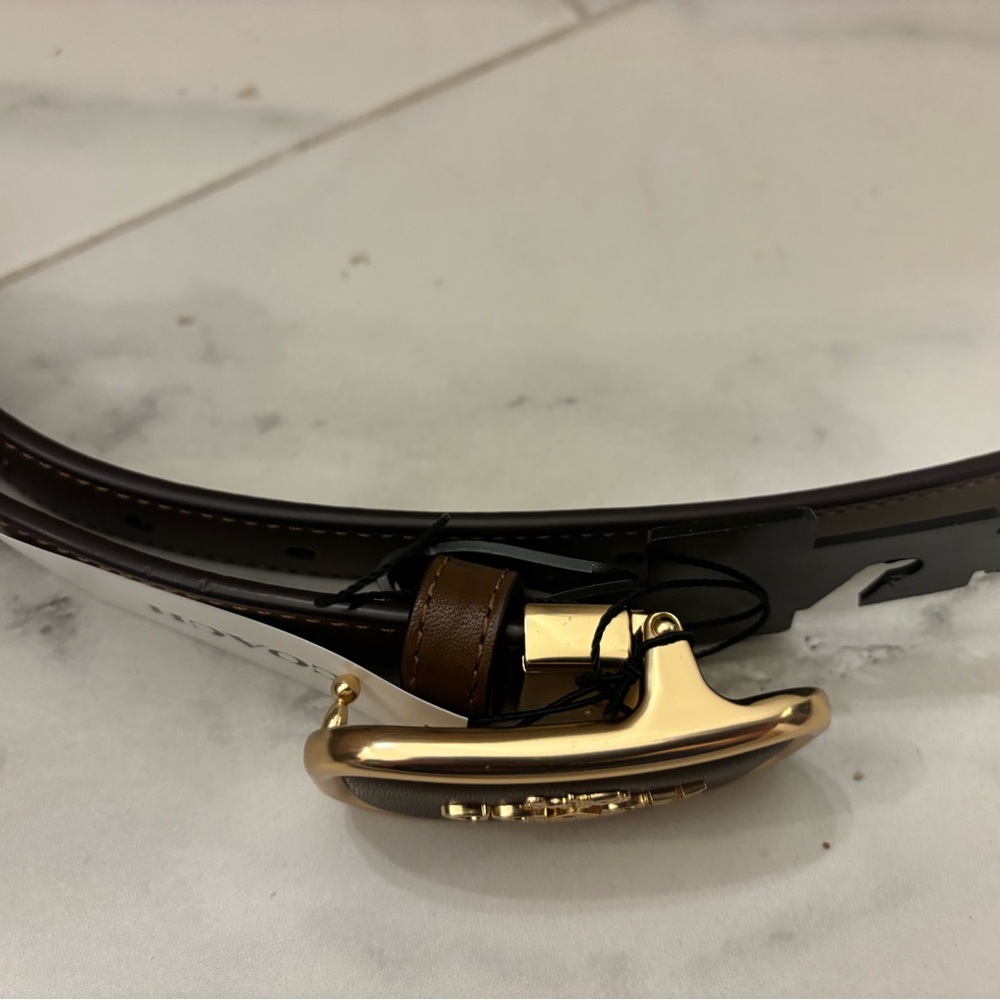 NWT Coach Genuine Leather Belt - Picture 2 of 5